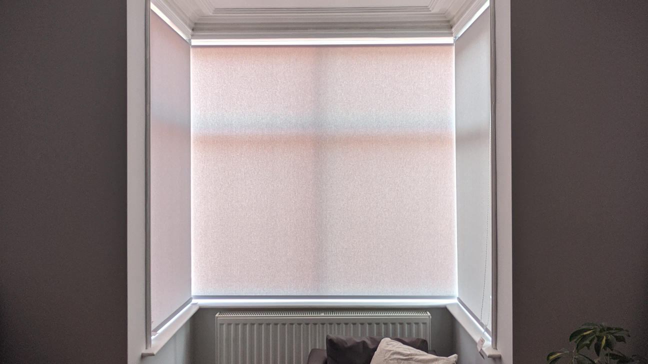 Nursery with safe and decorative roller blinds